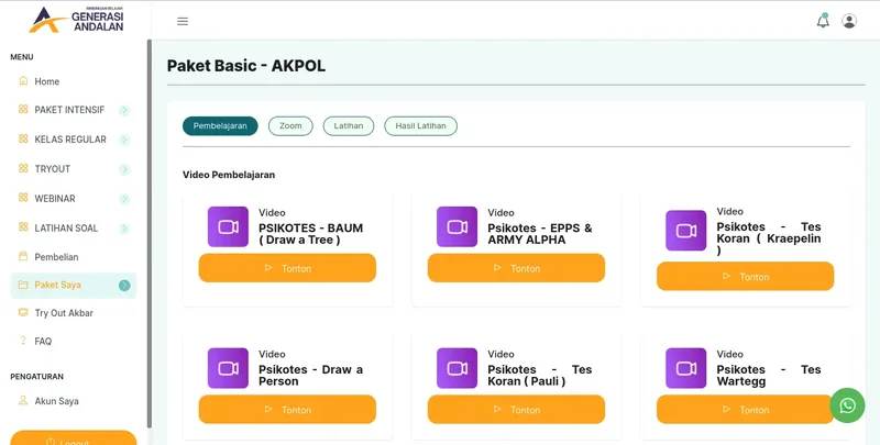 Bimbel Online, Webinar, Materi Pelajaran