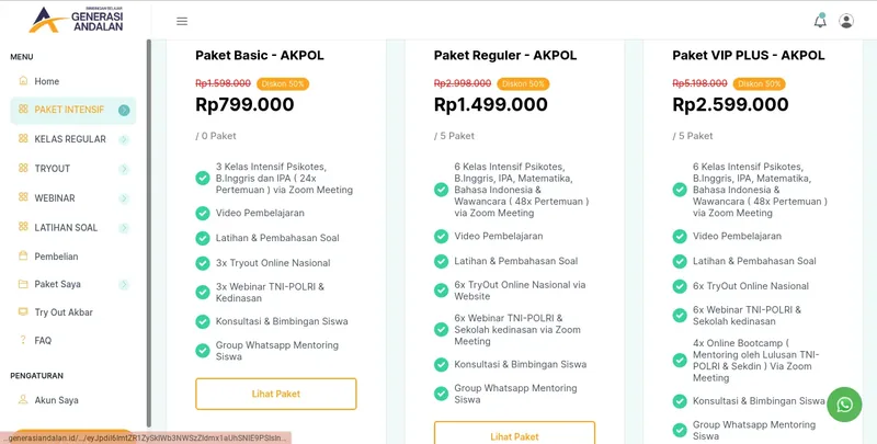 Paket Member yang Fleksibel
