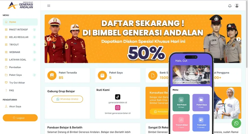 User Interface yang Intuitif