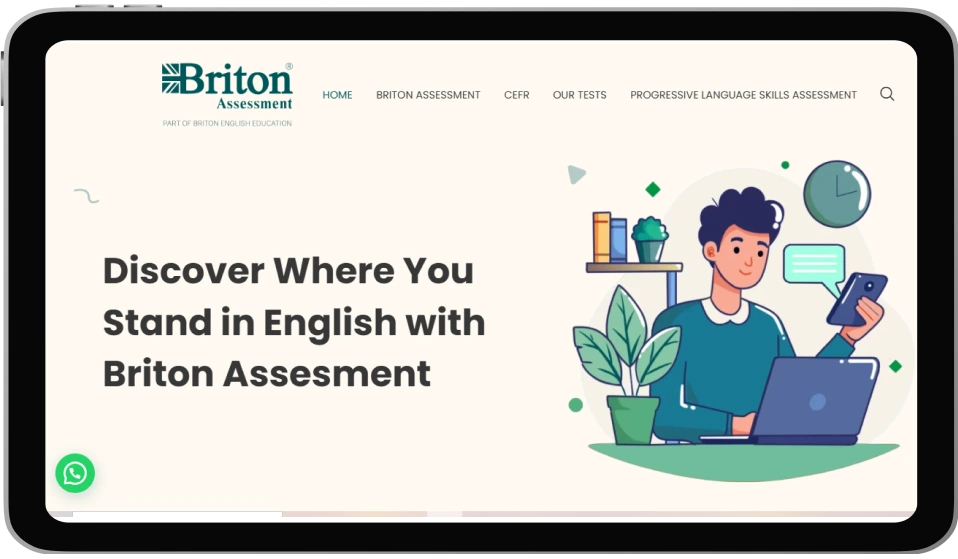 Jasa Pembuatan Sistem Tes Bahasa Inggris (TOEFL / IELTS) + E-Sertifikat - Mockup Sistem