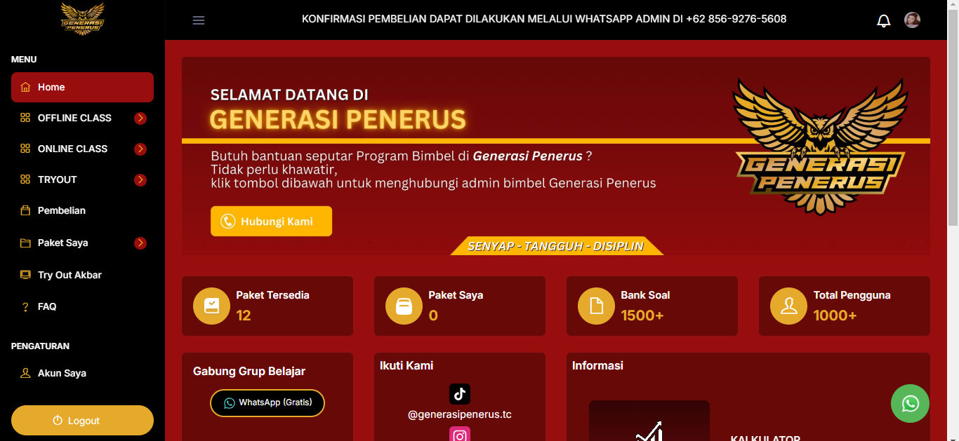 Dashboard Intuitif Multi-Role - Jasa Pembuatan Sistem Ujian Polri & TNI